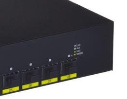 tinklo komutatoriai - D-Link DGS-1250-28X/E Valdomas L3 Gigabit Ethernet komutatorius Juoda (Black) - 3 nuotrauka