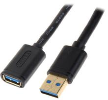 y usb - Unitek USB Male To USB Female Cable 1.5m Black - 2 nuotrauka