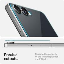 samsung telefonai - Spigen "Glas.TR EZ Fit HD" Apsauginis stiklas Samsung Galaxy Z Flip 7 - Skaidrus (Transparent) - 4 nuotrauka