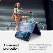 samsung telefonai - Spigen "Glas.TR EZ Fit HD" Apsauginis stiklas Samsung Galaxy Z Flip 7 - Skaidrus (Transparent) - 5 nuotrauka