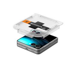 samsung telefonai - Spigen "Glas.TR EZ Fit HD" Apsauginis stiklas Samsung Galaxy Z Flip 7 - Skaidrus (Transparent) - 8 nuotrauka