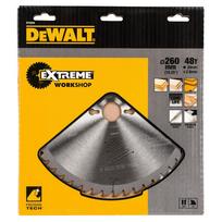 pjovimo diskas 260 - Pjov. diskas medienai DeWalt 260mmx30mm 48T - 2 nuotrauka