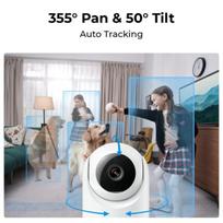 ptz kamera - Reolink E321 3MP Belaidė kamera Vidaus su PTZ funkcija (Balta/White) - 6 nuotrauka