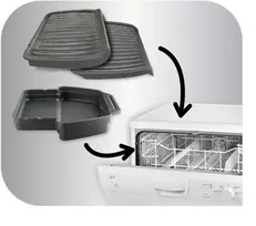 grilis - Tefal OptiGrill GC7058 Juodas (Black) - 3 nuotrauka