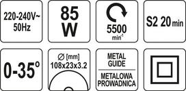 grandiniu galandinimas - Yato YT-84990 - 2 nuotrauka