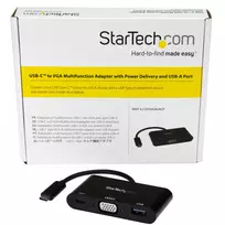 usb c laidas 60w - „StarTech“ USB-C Į VGA ADAPTERIS SU PD/PD + USB PRIJUNGTAS – USB-C ADAPTERIS - 5 nuotrauka