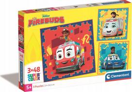 Clementoni Super Color Disney Junior Firebuds 25311, 3 x 48 det.