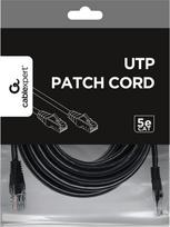utp kabelis juodas - Gembird PP12-5M/ BK Patch Cable CAT5E UTP 5m - 4 nuotrauka