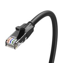 utp kabelis juodas - Vention IBEBH UTP CAT6 RJ45 Ethernet tinklo kabelis 1000Mbps 2m Juodas (Black) - 5 nuotrauka