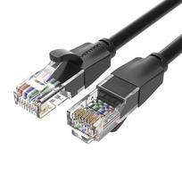utp kabelis juodas - Vention IBEBH UTP CAT6 RJ45 Ethernet tinklo kabelis 1000Mbps 2m Juodas (Black) - 6 nuotrauka
