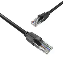 venta - Vention UTP CAT6 RJ45 Ethernet tinklo kabelis 1000Mbps 5m Juodas (Black) - 5 nuotrauka