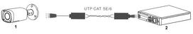 utp kabelis - VIDEO BALUN SET UTP/PFM800-4K DAHUA - 3 nuotrauka