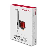 pcie laidas - Axagon PCEE-GIX PCIe tinklo plokštė 1x Gigabit Ethernet (RJ-45), Intel i210AT, PXE Juoda/Raudona (Black/Red) - 2 nuotrauka