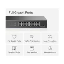 t 16 - Switch|MERCUSYS|MS116GS|16x10Base-T / 100Base-TX / 1000Base-T|MS116GS - 2 nuotrauka