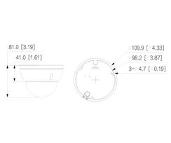 apsaugos kamera dome - NET CAMERA 6MP IR DOME/IPC-HDBW2649E-S-IL-0280B DAHUA | DH-IPC-HDBW2649E-S-IL-0280B - 3 nuotrauka