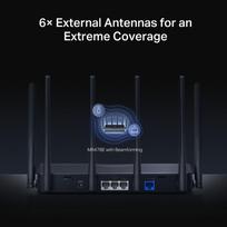wi fi 7 routeris - Mercusys BE9300 Tri-Band Wi-Fi 7 Juodas (Black) - 5 nuotrauka