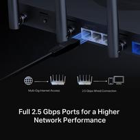 wi fi 7 routeris - Mercusys BE9300 Tri-Band Wi-Fi 7 Juodas (Black) - 6 nuotrauka