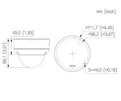 ips asus - NET CAMERA 6MP DOME/HDBW3649E-AS-IL-0280B-B DAHUA | DH-IPC-HDBW3649E-AS-IL-0280B-B - 5 nuotrauka