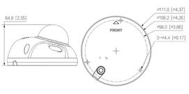 ips asus - NET CAMERA 5MP IR DOME/HDBW3541F-AS-0280B-S2 DAHUA - 3 nuotrauka