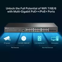 t 16 - Switch|TP-LINK|Omada|SG3428XPP-M2|Desktop/pedestal|Rack|24x2.5GbE|4xSFP |1xConsole|1|PoE  ports 16|500 Watts|SG3428XPP-M2 - 2 nuotrauka