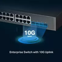 t 16 - Switch|TP-LINK|Omada|SG3428XPP-M2|Desktop/pedestal|Rack|24x2.5GbE|4xSFP |1xConsole|1|PoE  ports 16|500 Watts|SG3428XPP-M2 - 4 nuotrauka