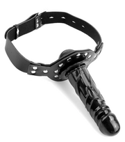 imitator - Burnos kaištis su falo imitatoriumi Fetish Fantasy Deluxe Ball Gag w/ Dong, juodas - 5 nuotrauka