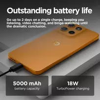 oranzinis - Motorola Moto G15 256GB Sunrise Orange (Oranžinė) - 3 nuotrauka