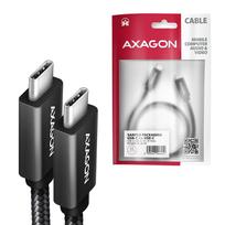 usb c 3 2 gen 2 kabelis - AXAGON BUCM32-CM15AB cable USB-C  <-> USB-C 3.2 Gen 2, 1.5m, PD 100W, 5A, 4K HD, ALU, braid, Black - 5 nuotrauka