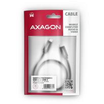 usb c 3 2 gen 2 kabelis - AXAGON BUCM32-CM15AB cable USB-C  <-> USB-C 3.2 Gen 2, 1.5m, PD 100W, 5A, 4K HD, ALU, braid, Black - 6 nuotrauka