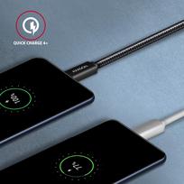 usb c 3 2 gen 2 kabelis - AXAGON BUCM32-CM15AB cable USB-C  <-> USB-C 3.2 Gen 2, 1.5m, PD 100W, 5A, 4K HD, ALU, braid, Black - 9 nuotrauka