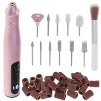 nagams nail drill - ADLER AD 2181, elektrinis nagų gręžimo rinkinys, Rožinė (Pink) - 15 nuotrauka