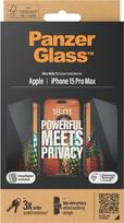 iphone apsauginis stiklas - PanzerGlass "Ultra-Wide Fit Privacy Screen Protection iPhone 15 Pro Max" - 3 nuotrauka