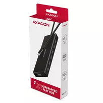 usb c 3 2 gen 2 kabelis - Axagon HUE-F7C USB-C 7-port Hub 3.2 Gen 1 su įkrovimo palaikymu 0.3m Juodas (Black) - 2 nuotrauka