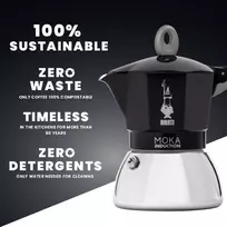 moka kavinukas - Bialetti Moka Induction 4 Cups (Black) - 2 nuotrauka