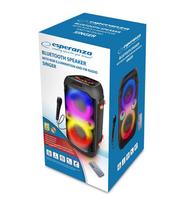 nesiojama kolonele - Esperanza EP156 BT FM LED RGB KARAOKE garsiakalbis Juodas (Black) 20W - 8 nuotrauka
