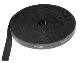 loop - DELTACO Velcro juosta, 10mm, 5m, juoda, CM05S, CMADCOCM05S - 4 nuotrauka