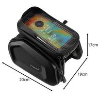remantuoja telefonus - Mobiliojo telefono krepšys Trizand 25378 mx-18115, etileno vinilacetatas (eva)/polivinilchloridas (pvc)/poliuretanas, juoda - 6 nuotrauka