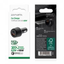 usb c 65w - Automobilinis įkroviklis 4smarts VoltRoad Ultimate, USB Type C/USB Type A, juoda, 83 W - 2 nuotrauka