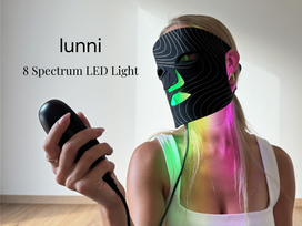 infraredas - Lunni 7 spalvų LED ir infraraudonųjų spindulių veido kaukė - 7 nuotrauka