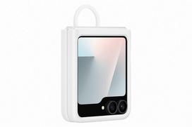 z flip6 - Samsung Silicone case, Galaxy Flip7 FE, baltas - Dėklas - 4 nuotrauka