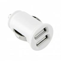 usb micro usb 1m - Automobilinis įkroviklis Toti, 2 x USB, balta - 3 nuotrauka