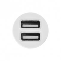 usb micro usb 1m - Automobilinis įkroviklis Toti, 2 x USB, balta - 4 nuotrauka