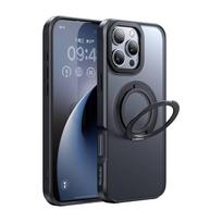 magsafe stovas - McDodo PC-4932 MagSafe dėklas iPhone 16 Pro su stovu (juodas) - 5 nuotrauka