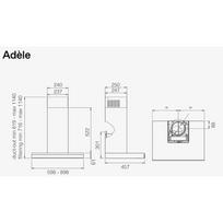 imontuojamas gartraukis - ELICA ADELE BL MAT/A/60 GFB - 2 nuotrauka