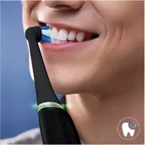 oral - Dantų šepetėlio galvutės Oral-B iO Ultimate Clean, juodos (Black), 8 vnt. - 2 nuotrauka
