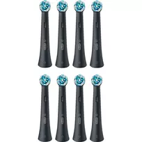 oral - Dantų šepetėlio galvutės Oral-B iO Ultimate Clean, juodos (Black), 8 vnt. - 4 nuotrauka
