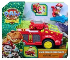 paw patrol figurele - Spin Master PAW Patrol: The Dino Movie Dino Rescue Responder, Marshall's Extra Large Dino Rescue Fire Truck, įvairių spalvų - 1 nuotrauka