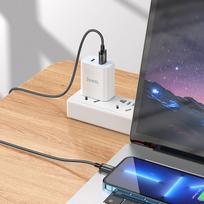 lightning usb a laidas - Hoco USB A to Lightning 2.4A X89 2m Juodas (Black) - 3 nuotrauka