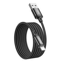lightning usb a laidas - Hoco USB A to Lightning 2.4A X89 2m Juodas (Black) - 7 nuotrauka