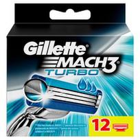 skustuvo gillette galvutes - Gillette Mach3 Turbo skustuvo galvutės - 12 vnt. - 2 nuotrauka